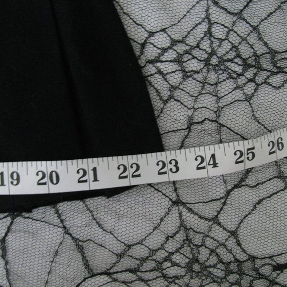 Handmade Black Pleated Mini Skirt - Picture 4 of 6